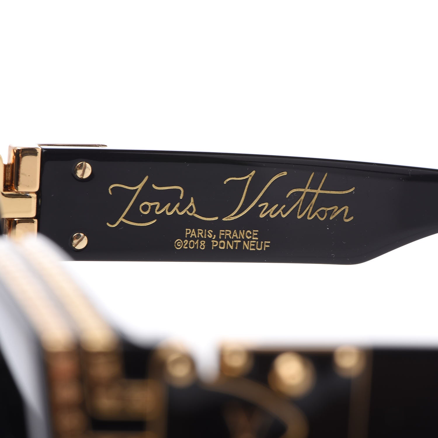 Louis Vuitton Acetate 1.1 Millionaires Sunglasses Z1165W Black 6 of 8