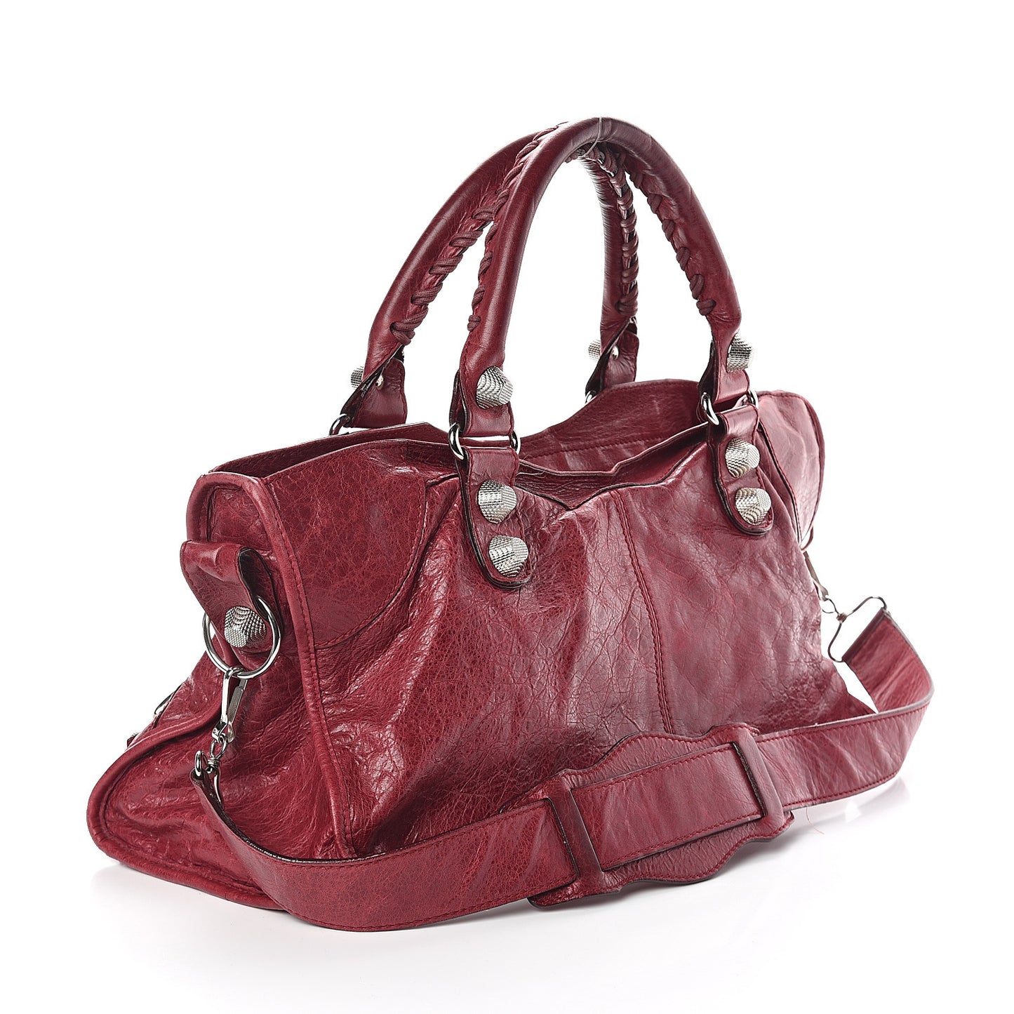 Agneau Giant 21 Silver Hardware Part Time Pourpre