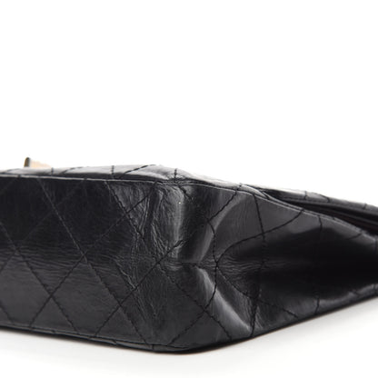 Chanel Aged Calfskin Quilted 50th Anniversary 2.55 Reissue 227 Flap Black 7 of 13