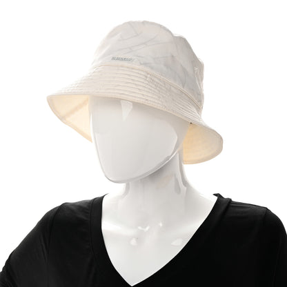 Burberry Polyester Logo Bucket Hat M White 2 of 8