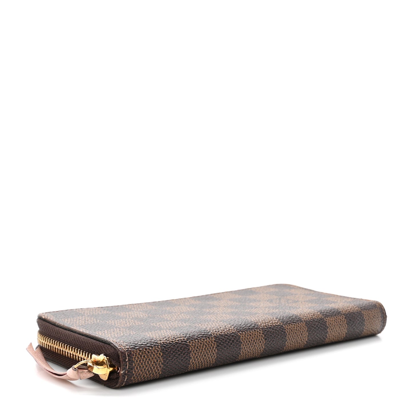 Damier Ebene Clemence Wallet Rose Ballerine