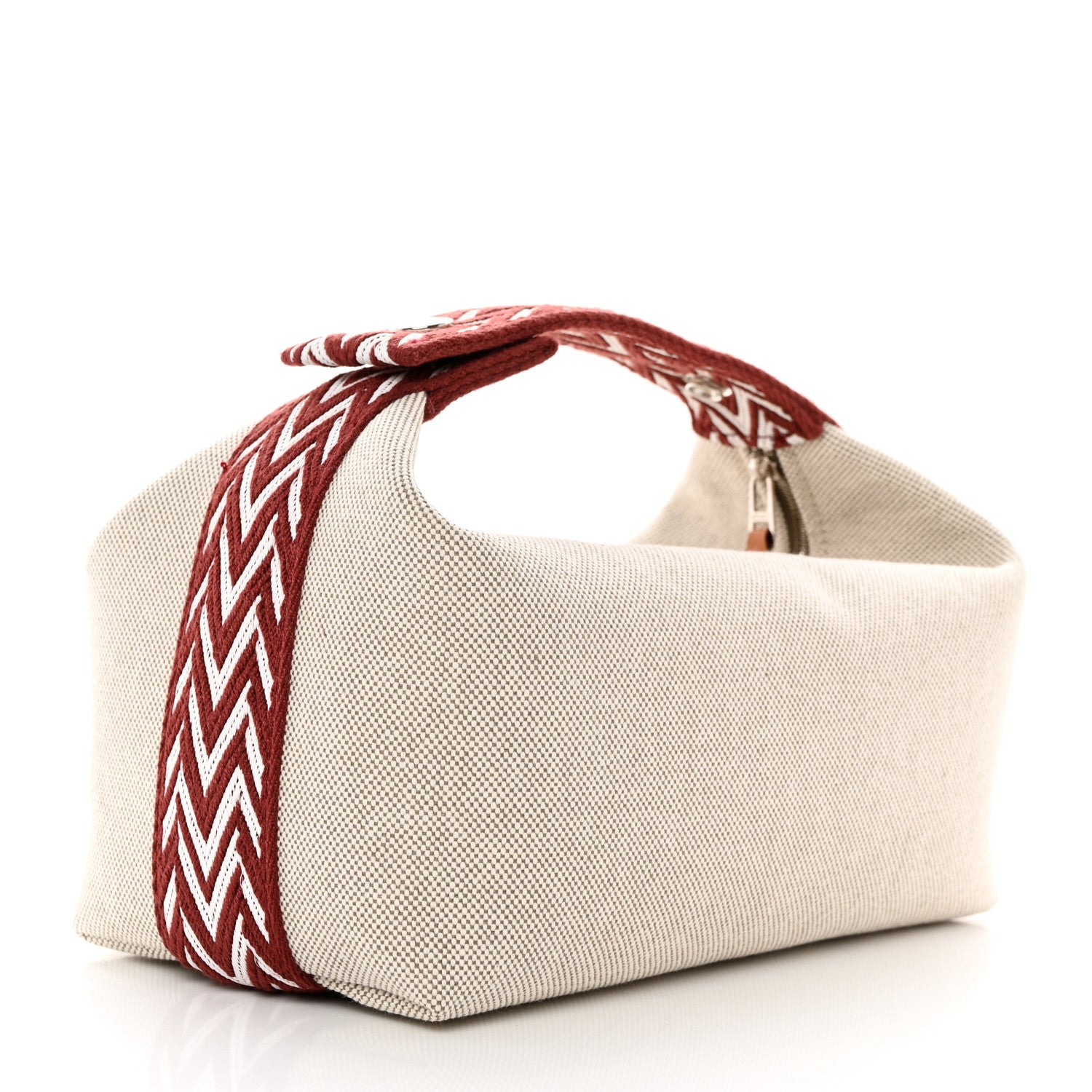 Hermes Canvas Small Bride-A-Brac Natural Rouge H 3 of 7