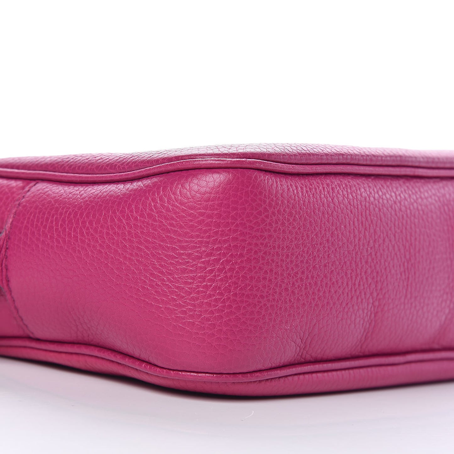 Pebbled Calfskin Small Soho Disco Bag Bright Bougainvillea