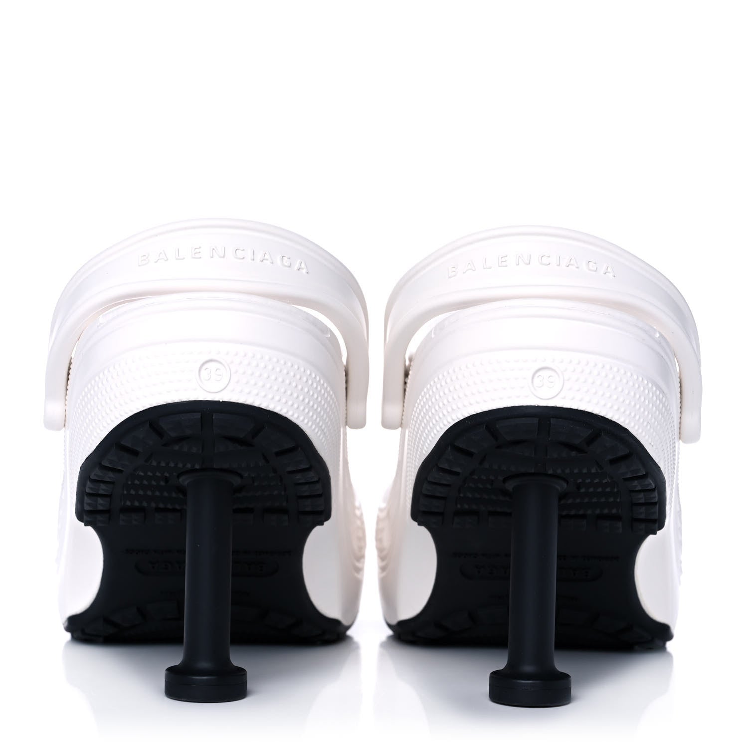 Balenciaga X CROCS Rubber Womens Madame 80 Sandals 39 White 9 of 9
