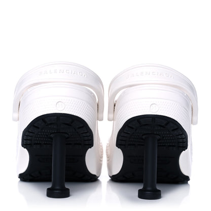 Balenciaga X CROCS Rubber Womens Madame 80 Sandals 39 White 9 of 9