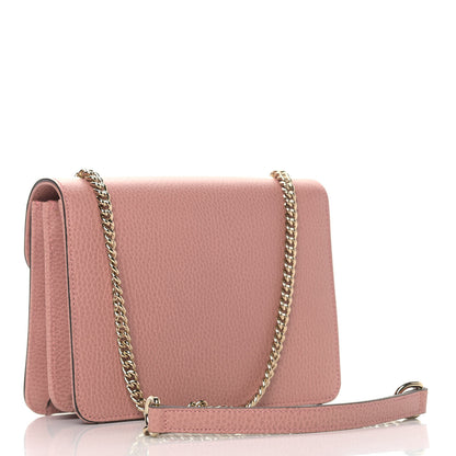 Gucci Dollar Calfskin Small Interlocking G Shoulder Bag Soft Pink 3 of 9