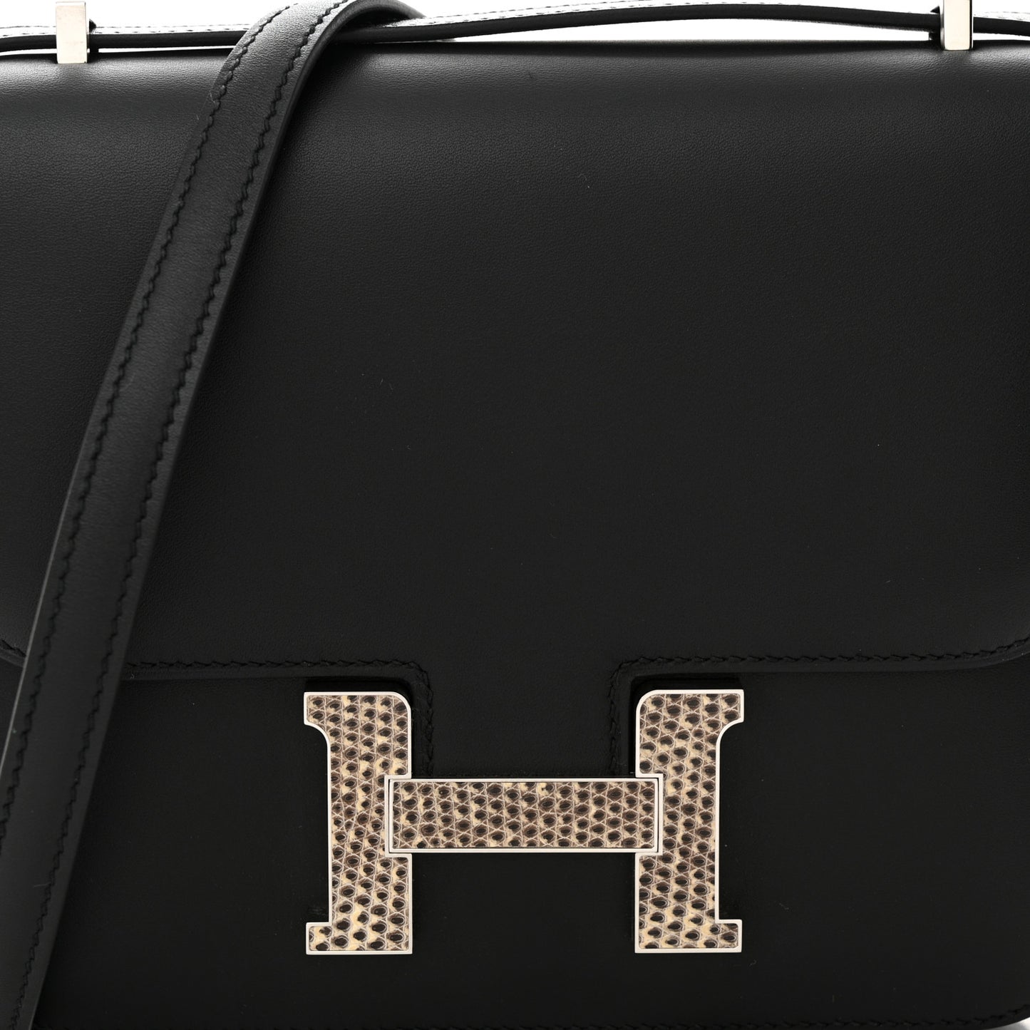 Veau Monsieur Lizard Constance 18 Black Ombre