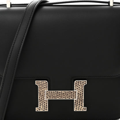 Hermes Veau Monsieur Lizard Constance 18 Black Ombre 8 of 12