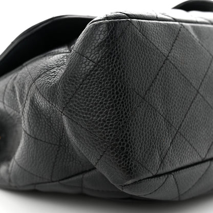 Chanel Caviar Quilted Jumbo Single Flap Navy 9 of 18