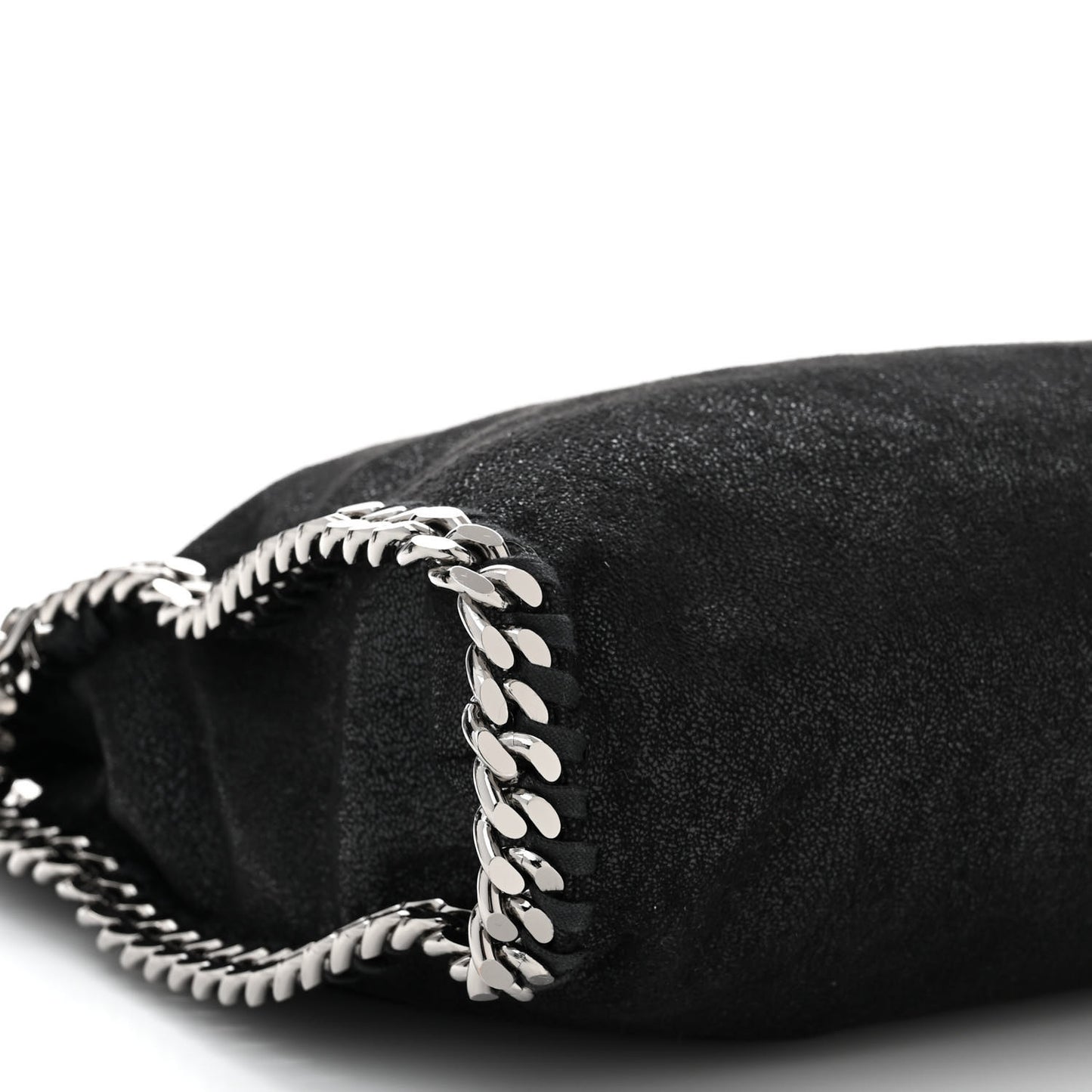 Shaggy Deer Falabella Fold Over Tote Black