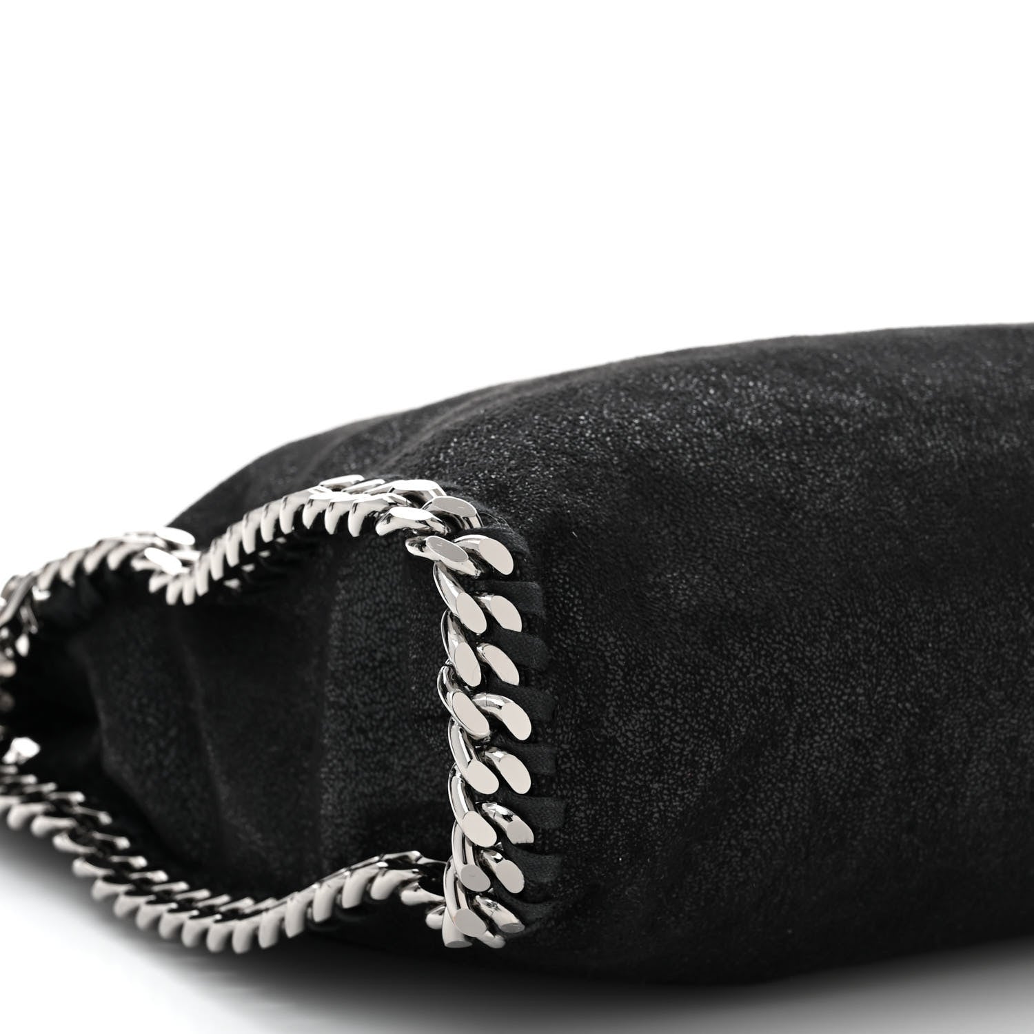 Stella McCartney Shaggy Deer Falabella Fold Over Tote Black 9 of 10