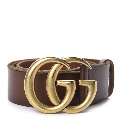 Gucci Faded Calfskin Double G 40mm Belt 85 34 Cuir 1 of 3