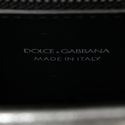 Dolce & Gabbana DOLCE GABBANA Laminato Vitello 3.5 Chain Flap Crossbody Bag Silver 6 of 9