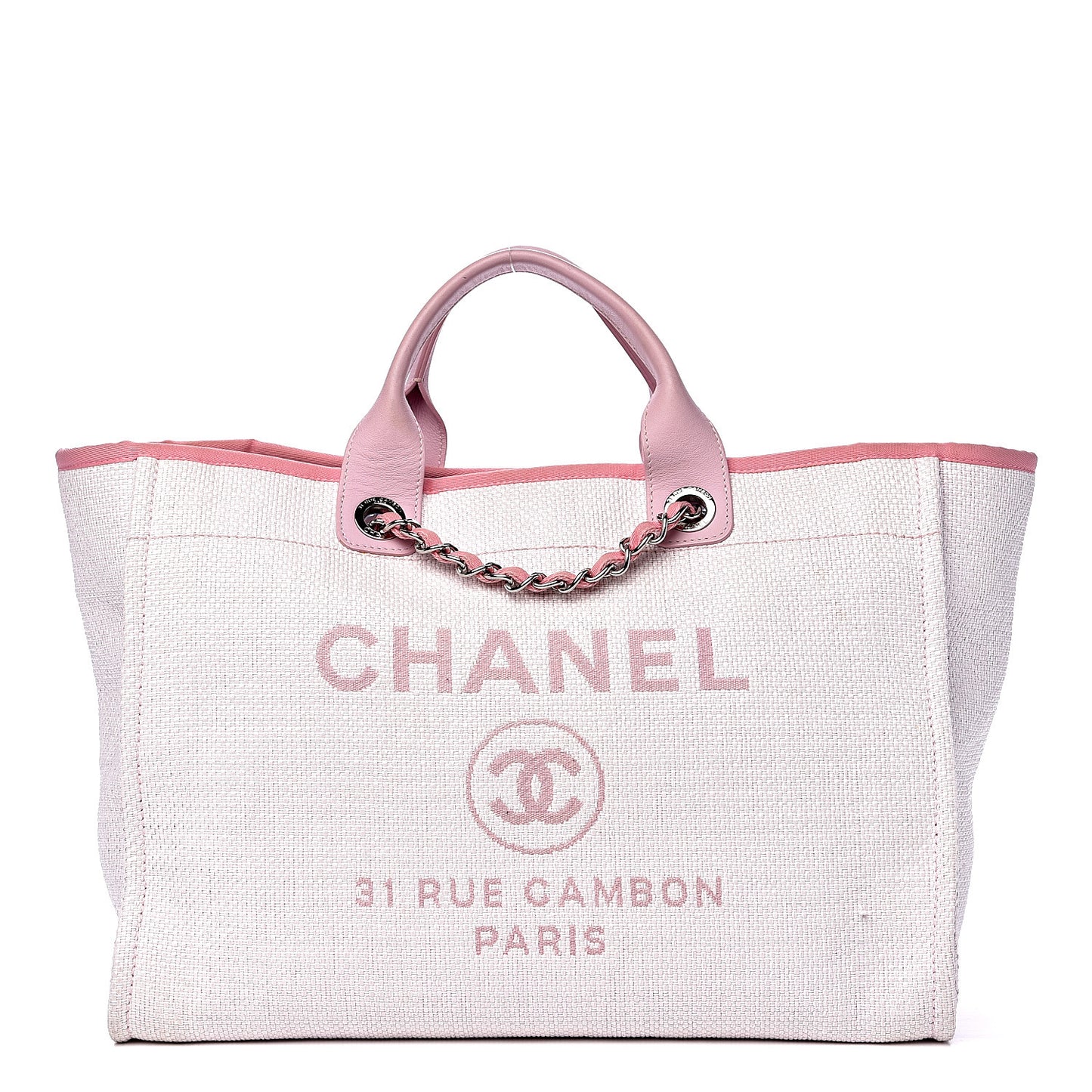 Canvas Medium Deauville Tote Pink
