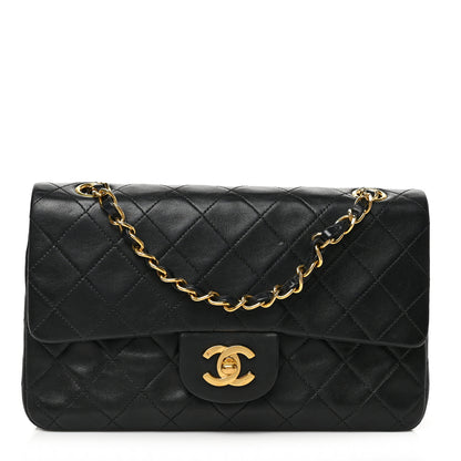 Chanel Lambskin Quilted Small Double Flap Black 1 of 8