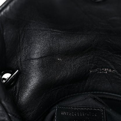 Saint Laurent Calfskin Quilted Toy Loulou Puffer Monogram Monochrome Chain Satchel Black 13 of 19
