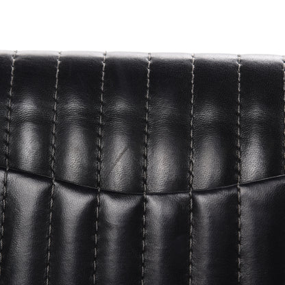 Chanel Lambskin Vertical Quilted Medium Single Flap Black 12 of 17