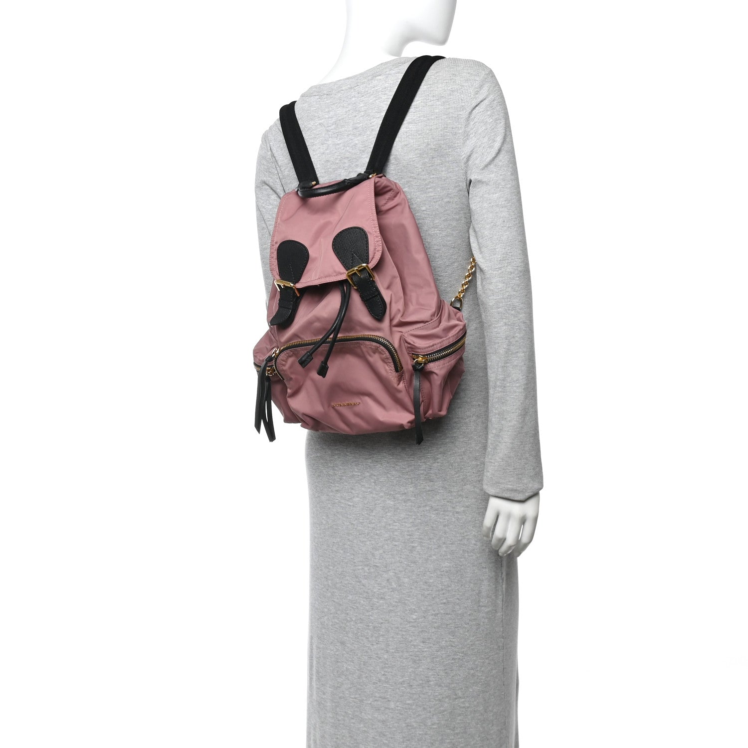 Burberry Nylon Medium Rucksack Backpack Mauve Pink 2 of 12