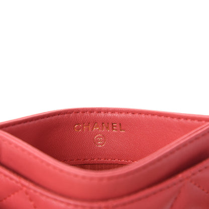 Chanel Lambskin Lucky Charms Card Holder Pink 6 of 9
