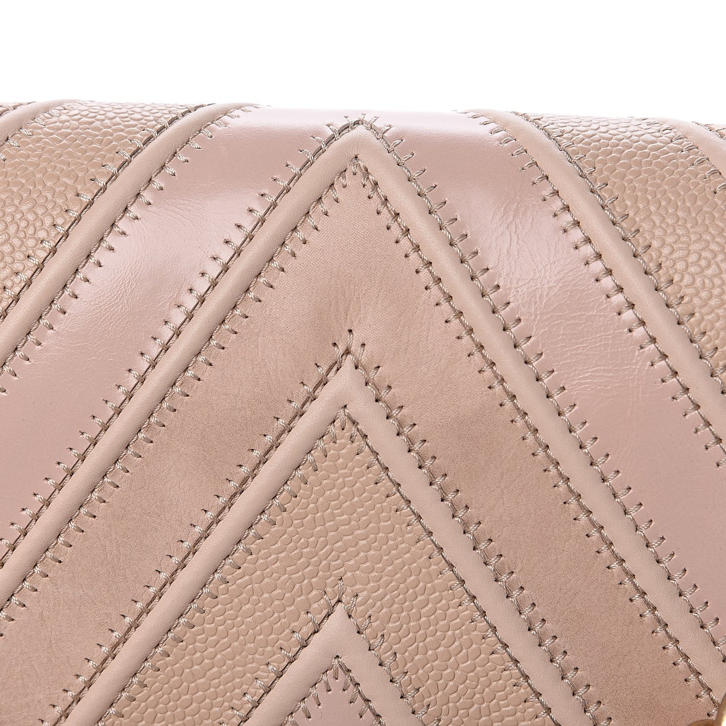 Caviar Calfskin Chevron Medium Boy Flap Light Pink