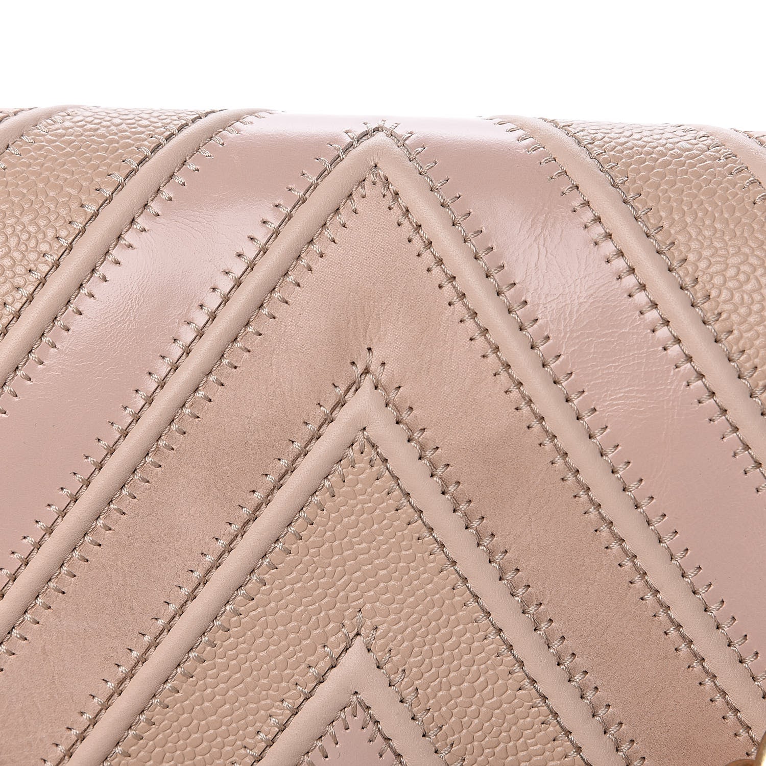 Chanel Caviar Calfskin Chevron Medium Boy Flap Light Pink 12 of 16