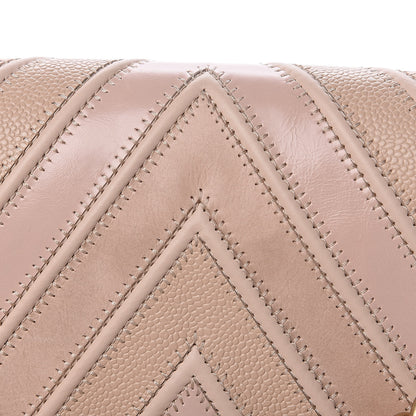 Chanel Caviar Calfskin Chevron Medium Boy Flap Light Pink 12 of 16