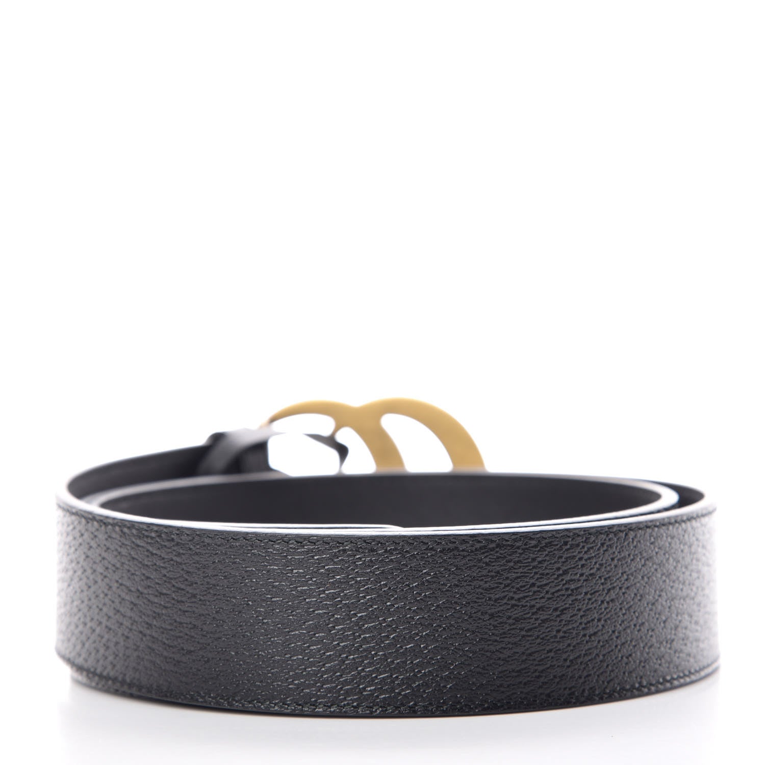 Gucci Textured Calfskin Double G 40mm Belt 105 42 Black 3 of 7
