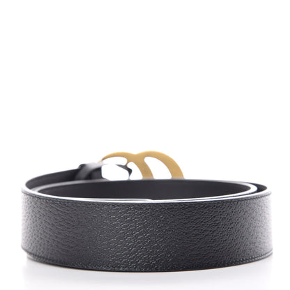 Gucci Textured Calfskin Double G 40mm Belt 105 42 Black 3 of 7