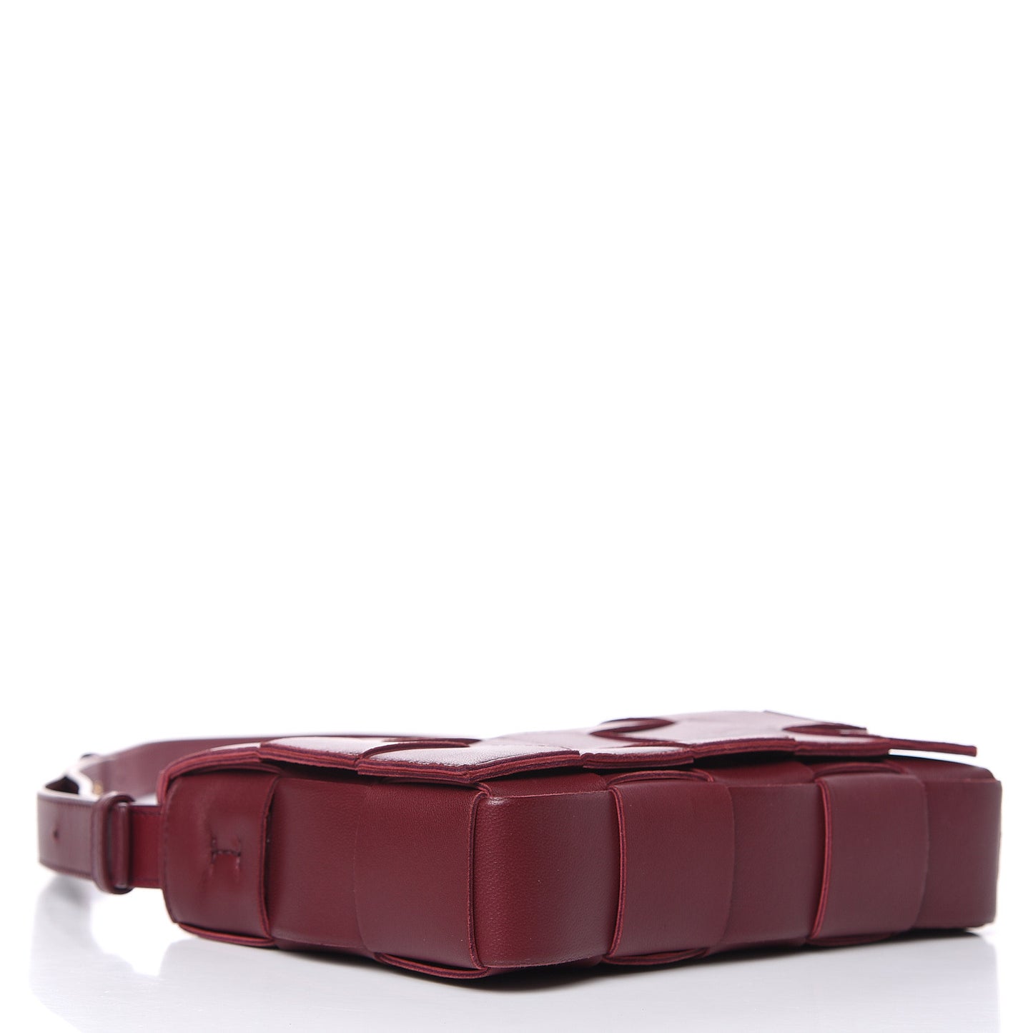Nappa Maxi Intreccio Cassette Bag Bordeaux