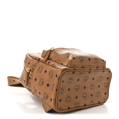 MCM Visetos Small Stark Rabbit Backpack Cognac 4 of 10