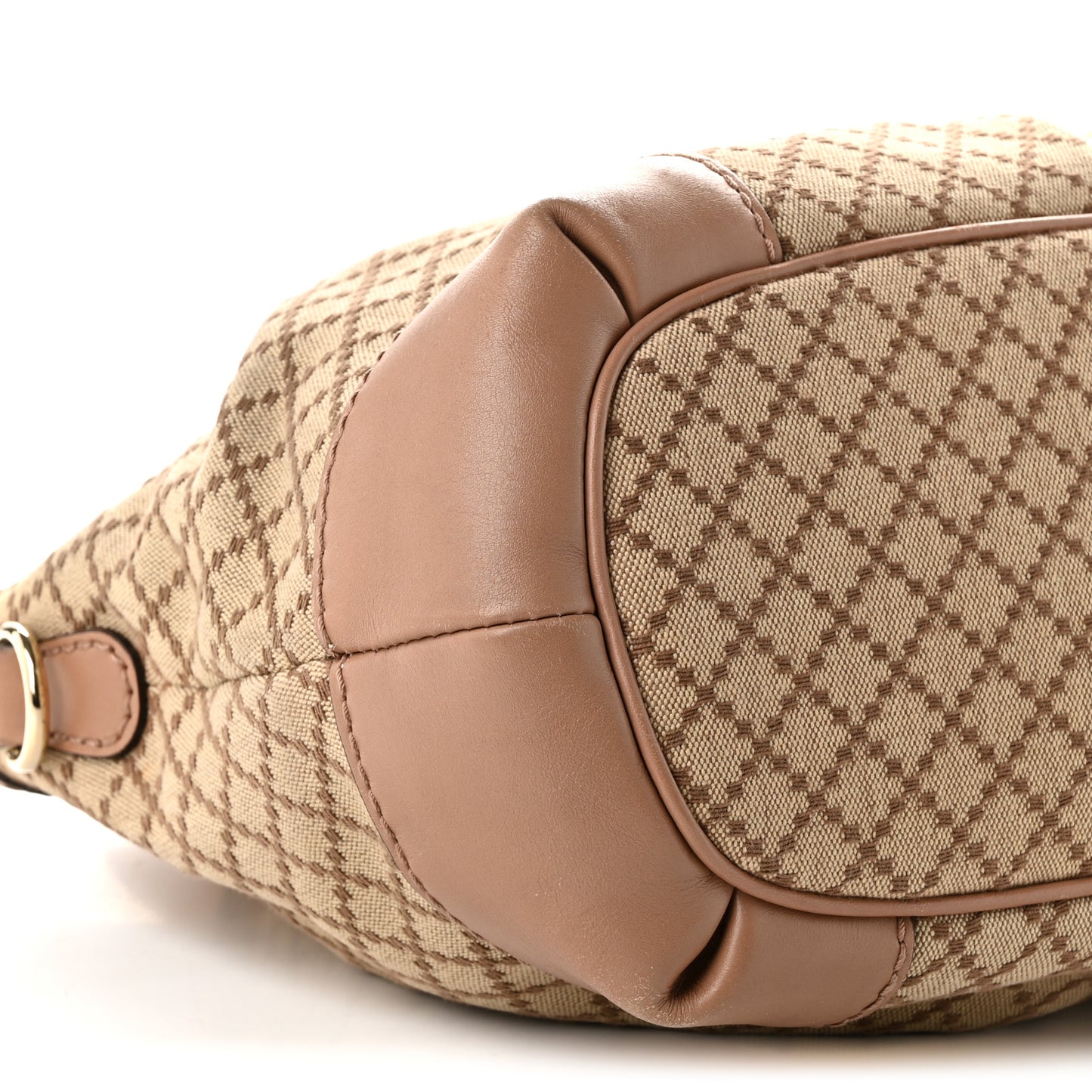 Diamante Medium Sukey Top Handle Bag Beige Pink