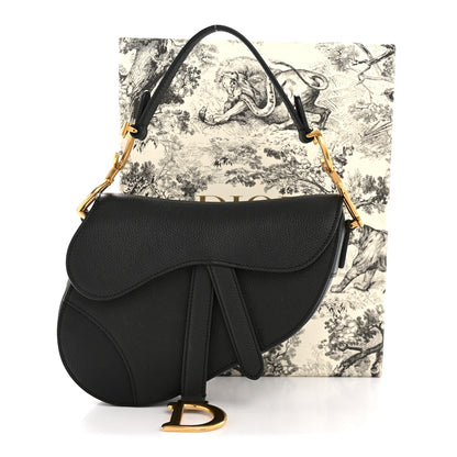 Christian Dior Grained Calfskin Mini Saddle Bag Black 14 of 14