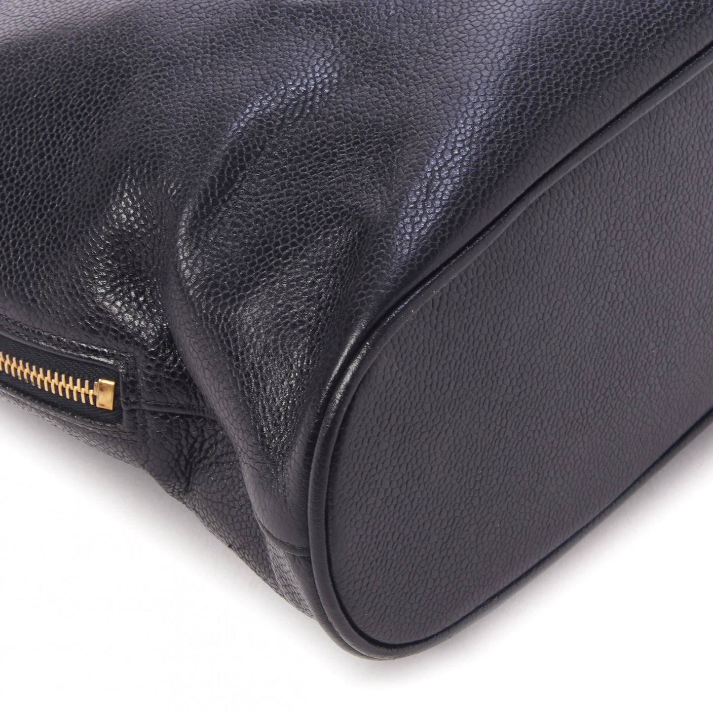 Caviar Large CC Shoulder Bag Black