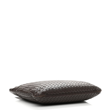 Bottega Veneta Nappa Intrecciato Flat Shoulder Bag Ebano 4 of 12