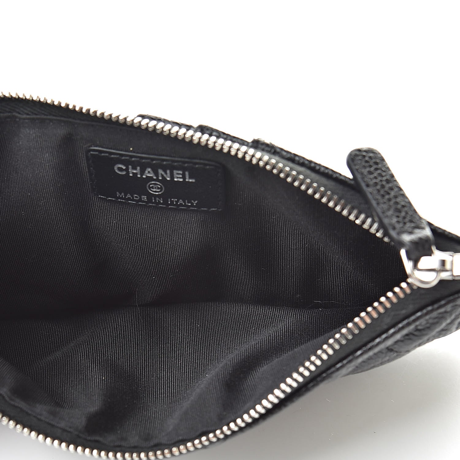 Chanel Caviar Quilted Classic Flat Wallet Pouch Black 5 of 8