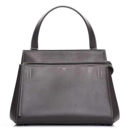 Celine Smooth Calfskin Medium Edge Shoulder Bag Grey 1 of 8
