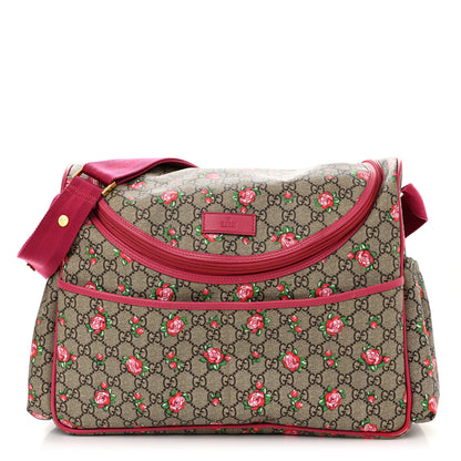 Gucci GG Supreme Monogram Rose Bud Diaper Bag Pink 1 of 22