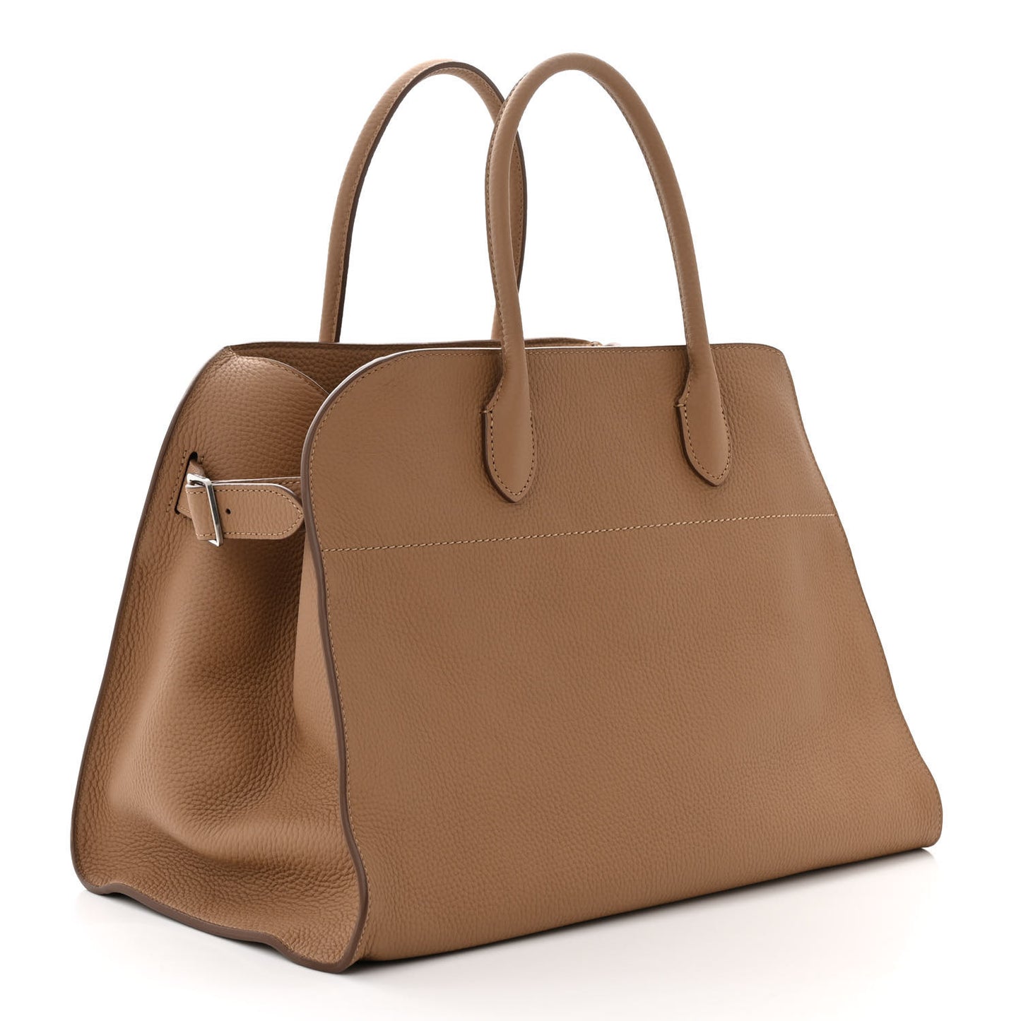 Matte Grained Calfskin Soft Margaux 15 Sandpit