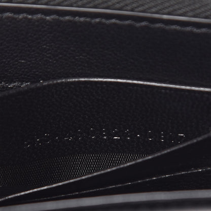 Saint Laurent Snakeskin Two Tone Monogram Toy Kate Strap Wallet Black Fuchsia 7 of 7