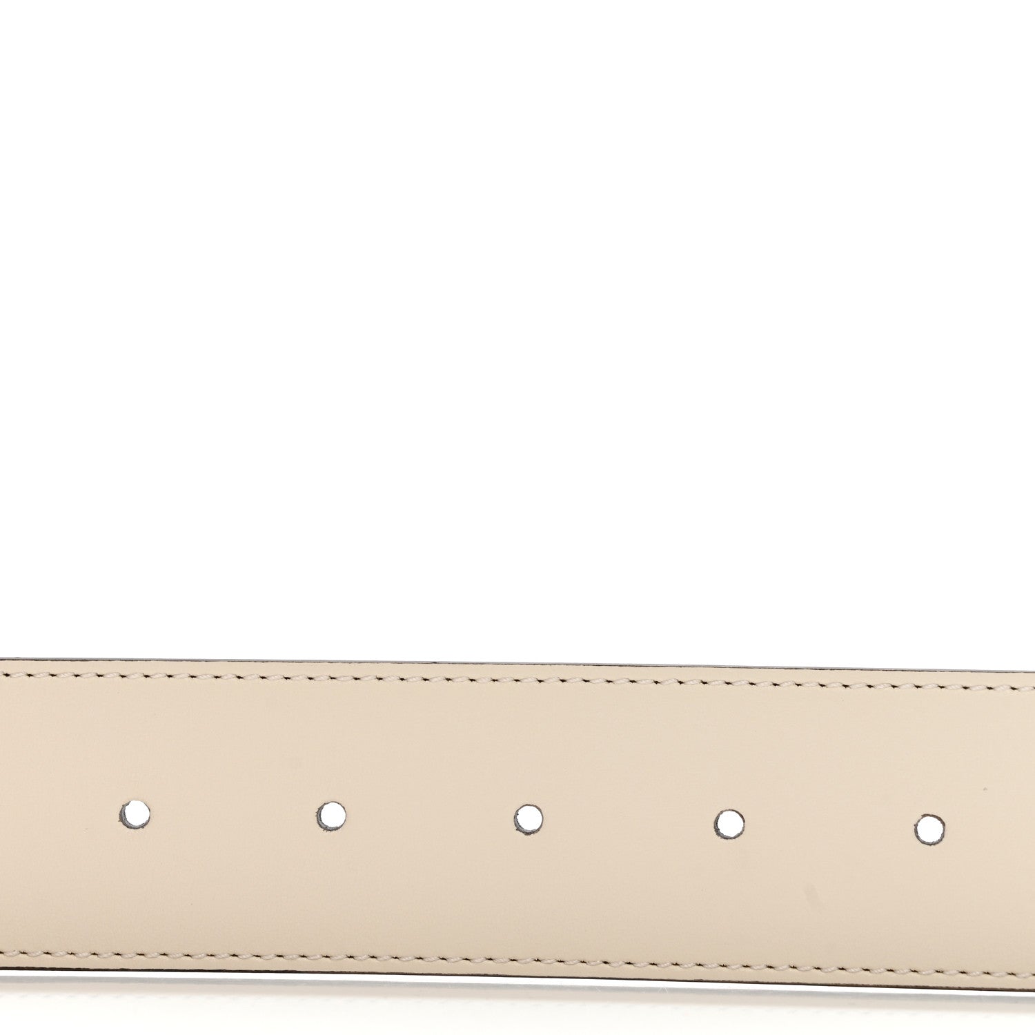 Gucci Plutone Calfskin Palladium Double G 40mm Belt 80 32 Mystic White 5 of 6