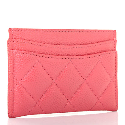 Chanel Caviar Quilted Card Holder Pink 2 of 6