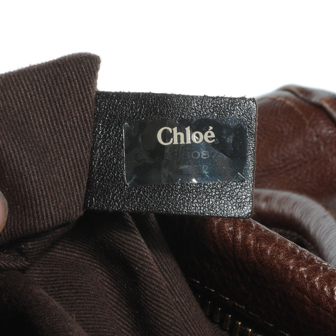 Chloe Calfskin Large Paraty Chocolate 9 of 11