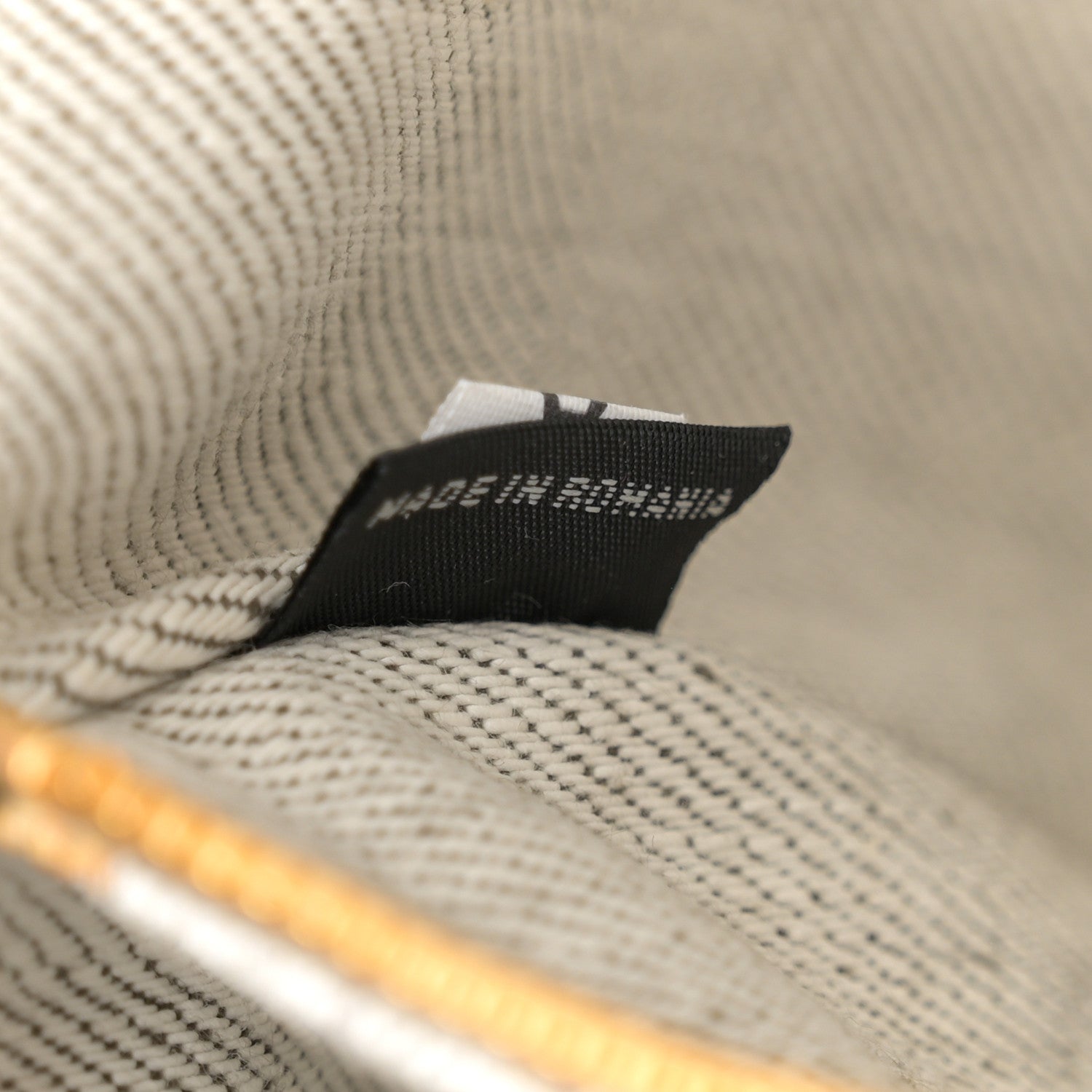 Prada Denim Small Logo Tote Bianco 7 of 12