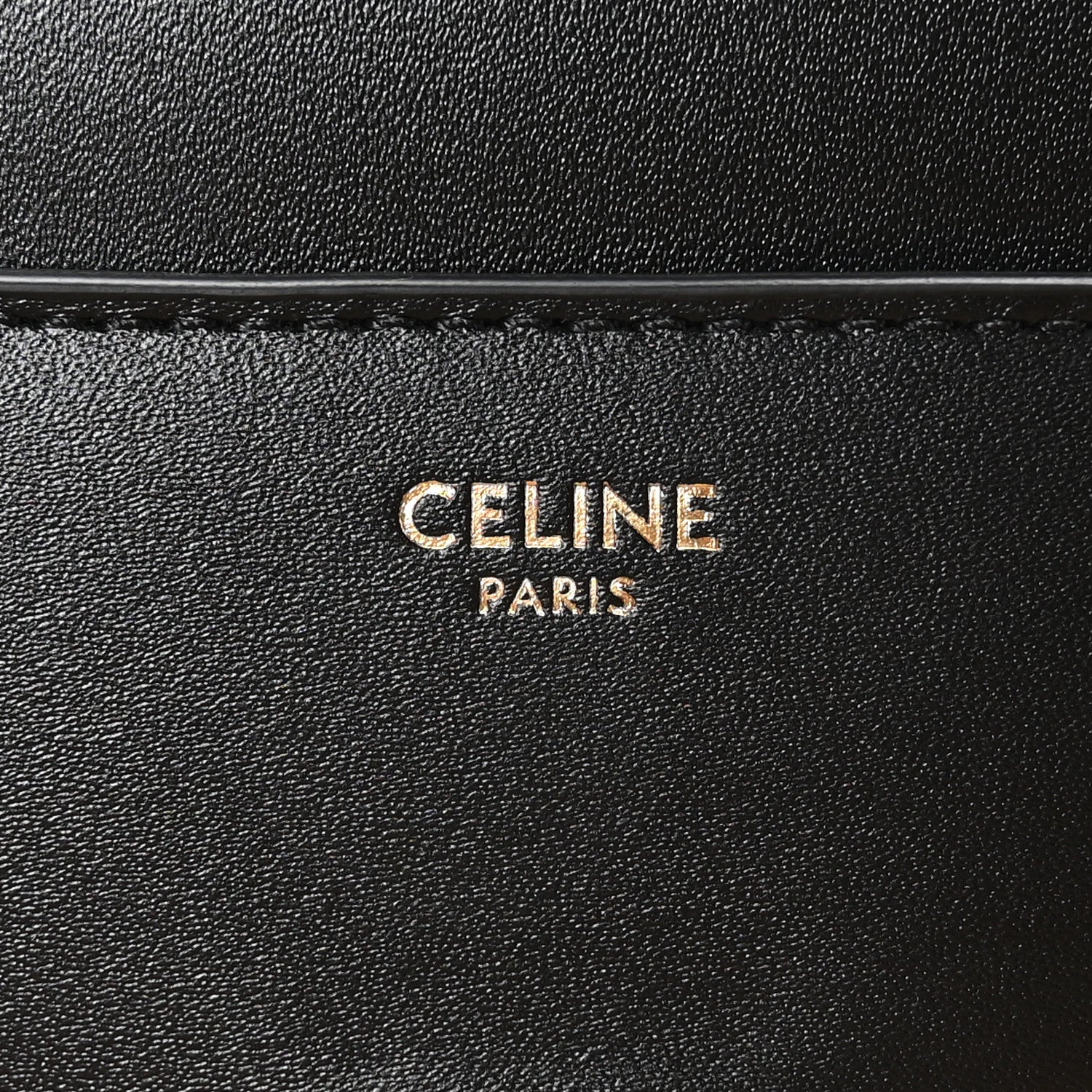 Celine Satinated Calfskin Mini 16 Top Handle Bag Black 6 of 12
