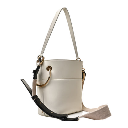 Chloe Smooth Calfskin Small Roy Bucket Bag Natural White 4 of 12