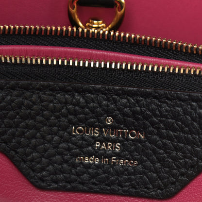 Louis Vuitton Taurillon Capucines MM Black Fuchsia 6 of 11