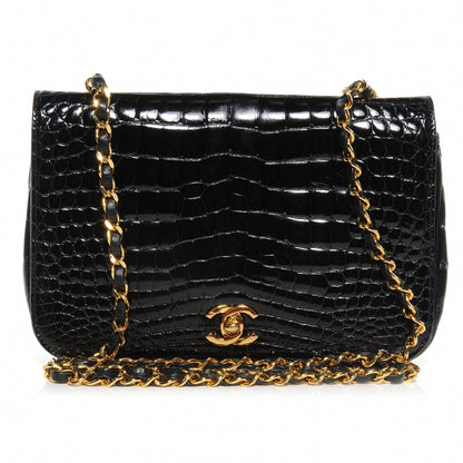 Chanel Crocodile Small Flap Black 1 of 8