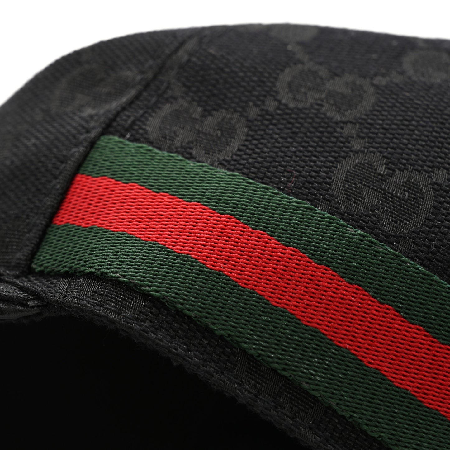 Monogram Web Baseball Hat S Black
