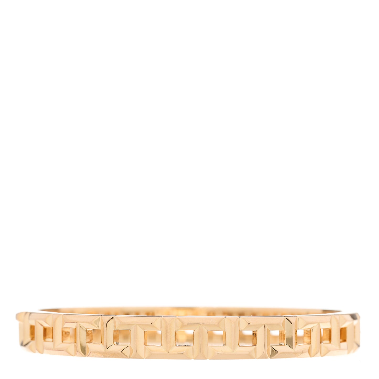 18K Rose Gold Narrow T True Hinged Bangle Bracelet