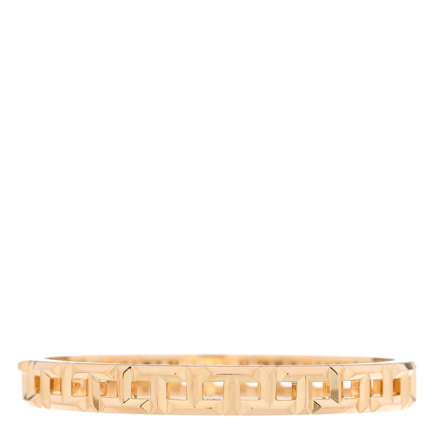 Tiffany 18K Rose Gold Narrow T True Hinged Bangle Bracelet 2 of 4